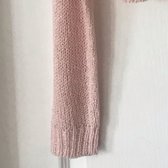 NWOT Ardene Loose Knit Pink Hoodie/ Hooded Sweater - Picture 5 of 6